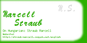 marcell straub business card